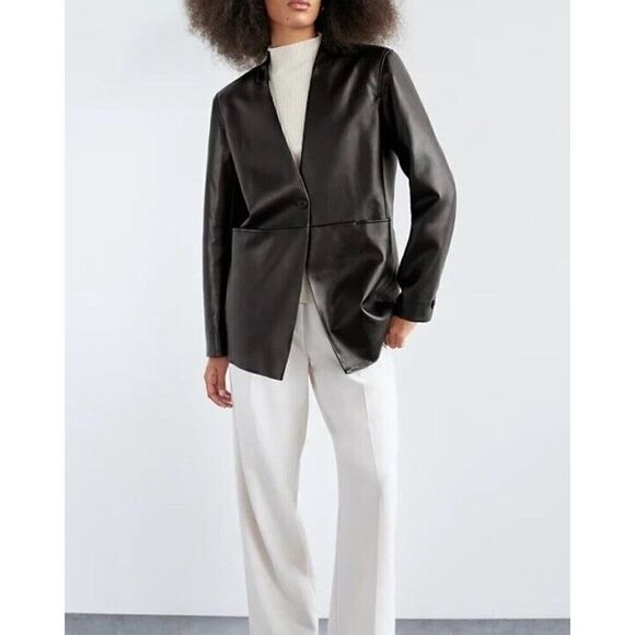 Babaton Dark Leather Jacket - Picture 13 of 13